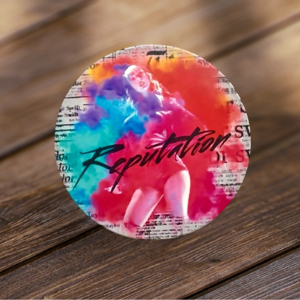 Taylor Swift Coaster - Colorful 'Reputation' Home Accent